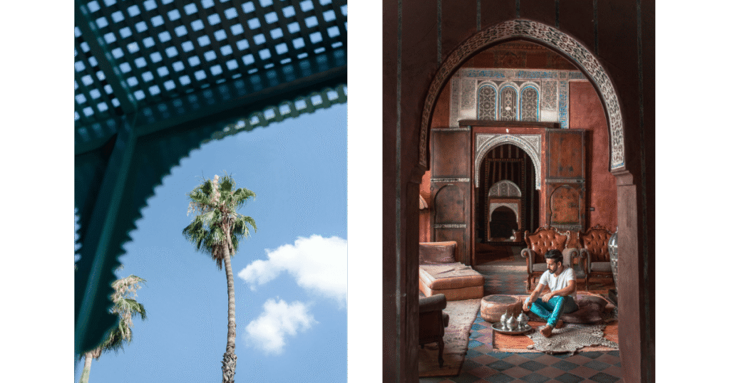 Take a leisurely stroll among the towering cacti at Jardin Majorelle